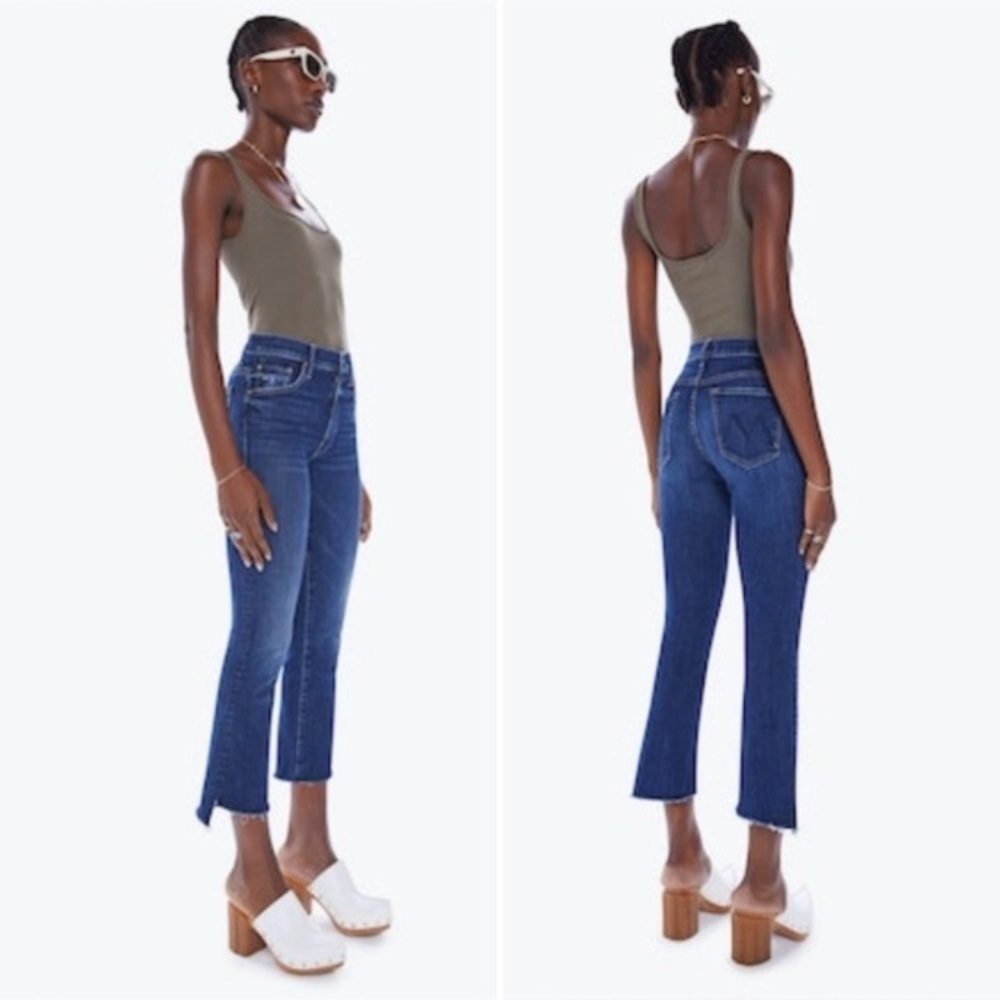 Mother Jeans The Insider Crop Step Fray in Teaming Up Women’s Size 27 1157-104